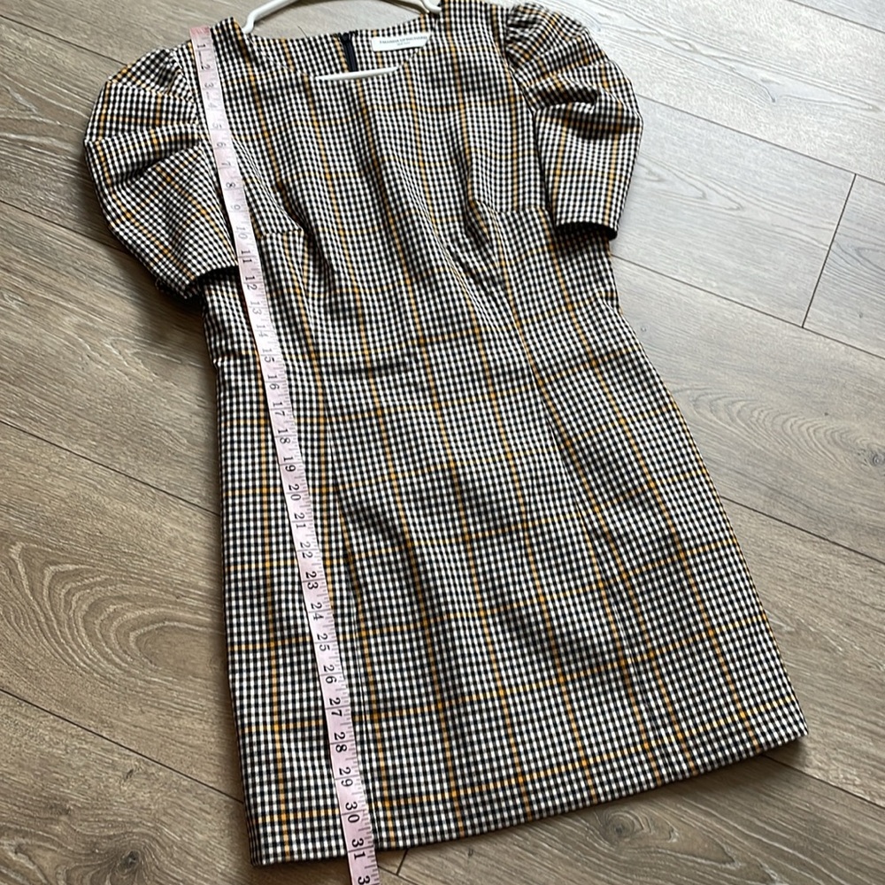 Amanda Uprichard Puff Sleeve Mini Dress In Westwick Plaid Size Small - Picture 10 of 13